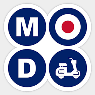 Mod Scooter Roundel Design Sticker